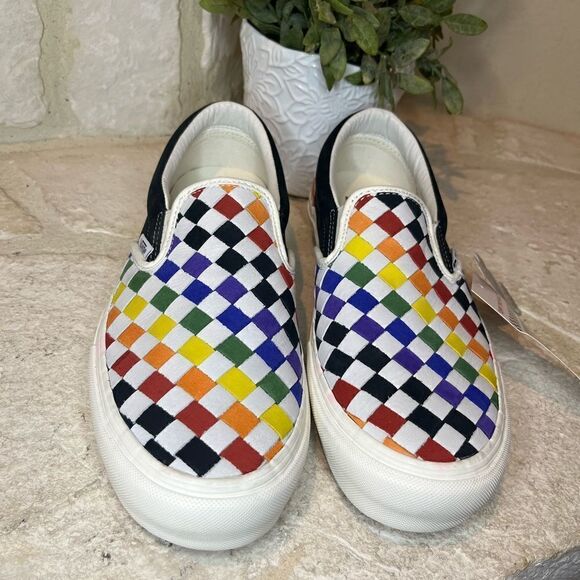 VANS Rare Multicolor Suede leather Pride Classic VLT LX Sneakers 10.5 W/ 9 M - Picture 3 of 10